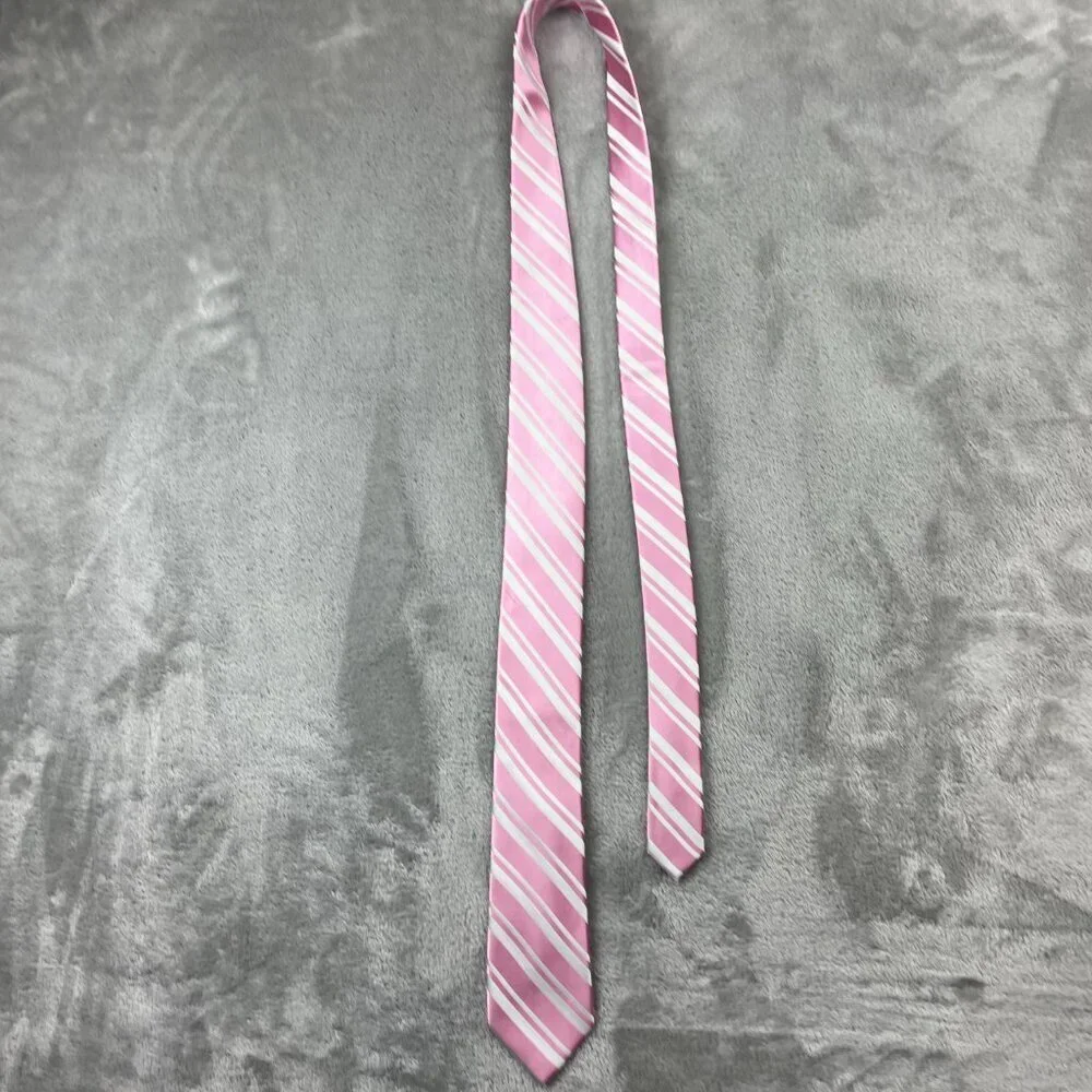 Resilio Skinny Style Men's Classic 100% Silk Neck Tie - Picture 3 of 6